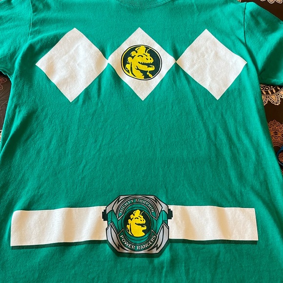 Green Might Morphin Power Ranger Medium Shirt - Picture 1 of 4